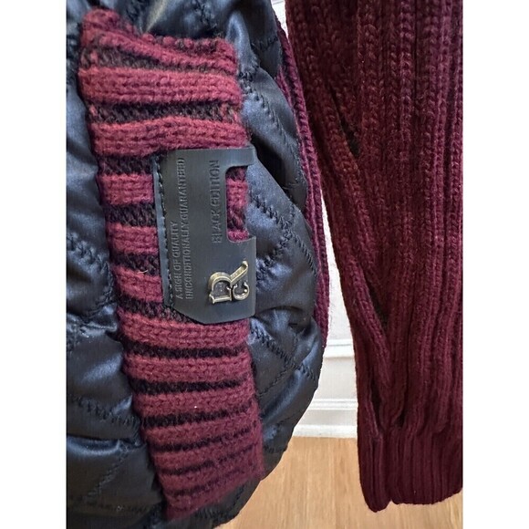 LCR Black Edition Mens Large Shawl Neck Button Sweater Red - Picture 9 of 11
